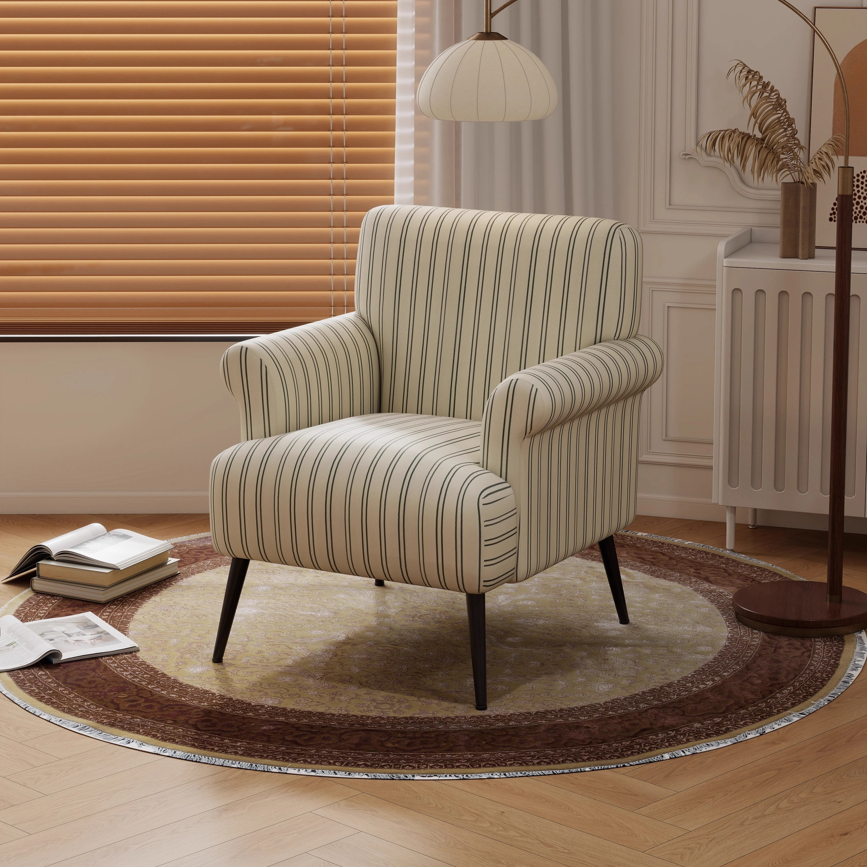 

!@！@Simple Fashion Leisure Sofa Luxury Velvet Single Living Room Chair with Solid Wood Light Luxury Sofas