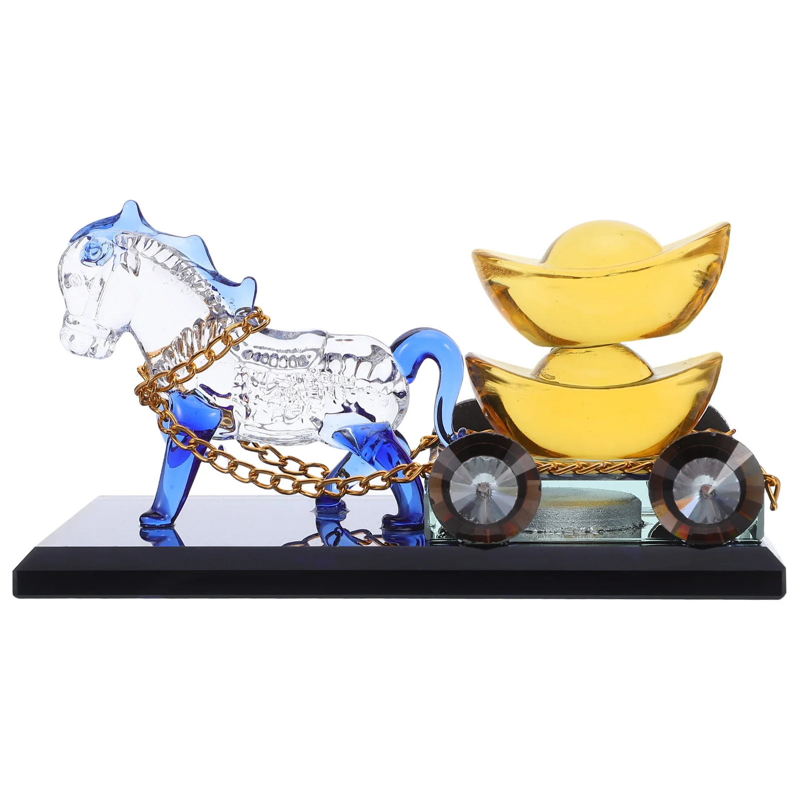 كريستال الحصان النقل تمثال 2026 الصينية زودياك الحصان للمنزل مكتب سطح المكتب لوحة سيارة ديكور مصغرة #6