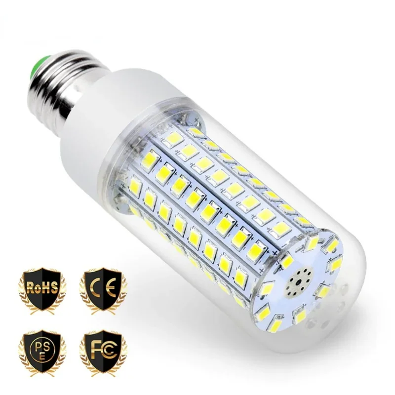 E27 LED Lamp E14 LED SMD 5730 220V Corn Light Bulbs 24 36 56 72LEDs Lamparas  Chandelie For Home Decoration Ampoule Light