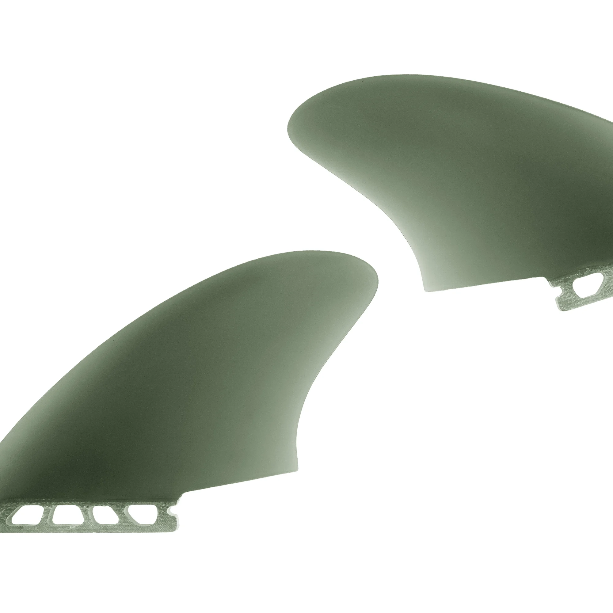 Twin Keel Fins (2 Flossen) Single/Dual II Tab Surfing Fins aus massivem Fiberglas für geringes Gewicht, Haltbarkeit und Top-Performance – Detail 14