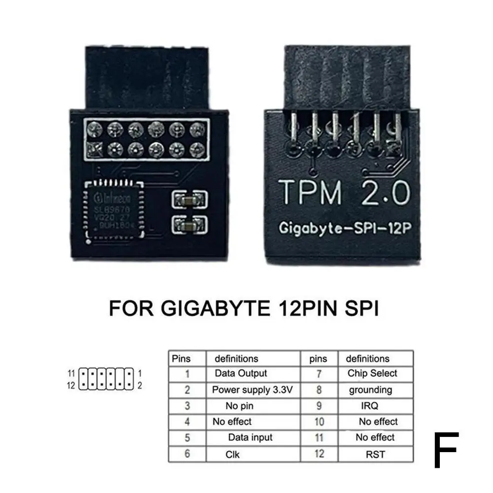TPM 2.0 Modul Verschlüsselung Sicherheitsmodul Remote-Karte unterstützt 12 14 18 20 Pin für ASUS/MSI/GIGABYTE Multi-Marken-Motherboard – Detail 33