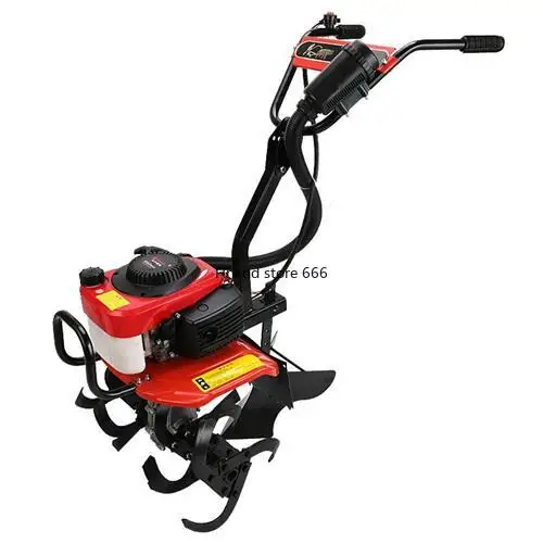 Gasoline multifunctional agricultural cultivator orchard weeding rotary tiller machine translation machine