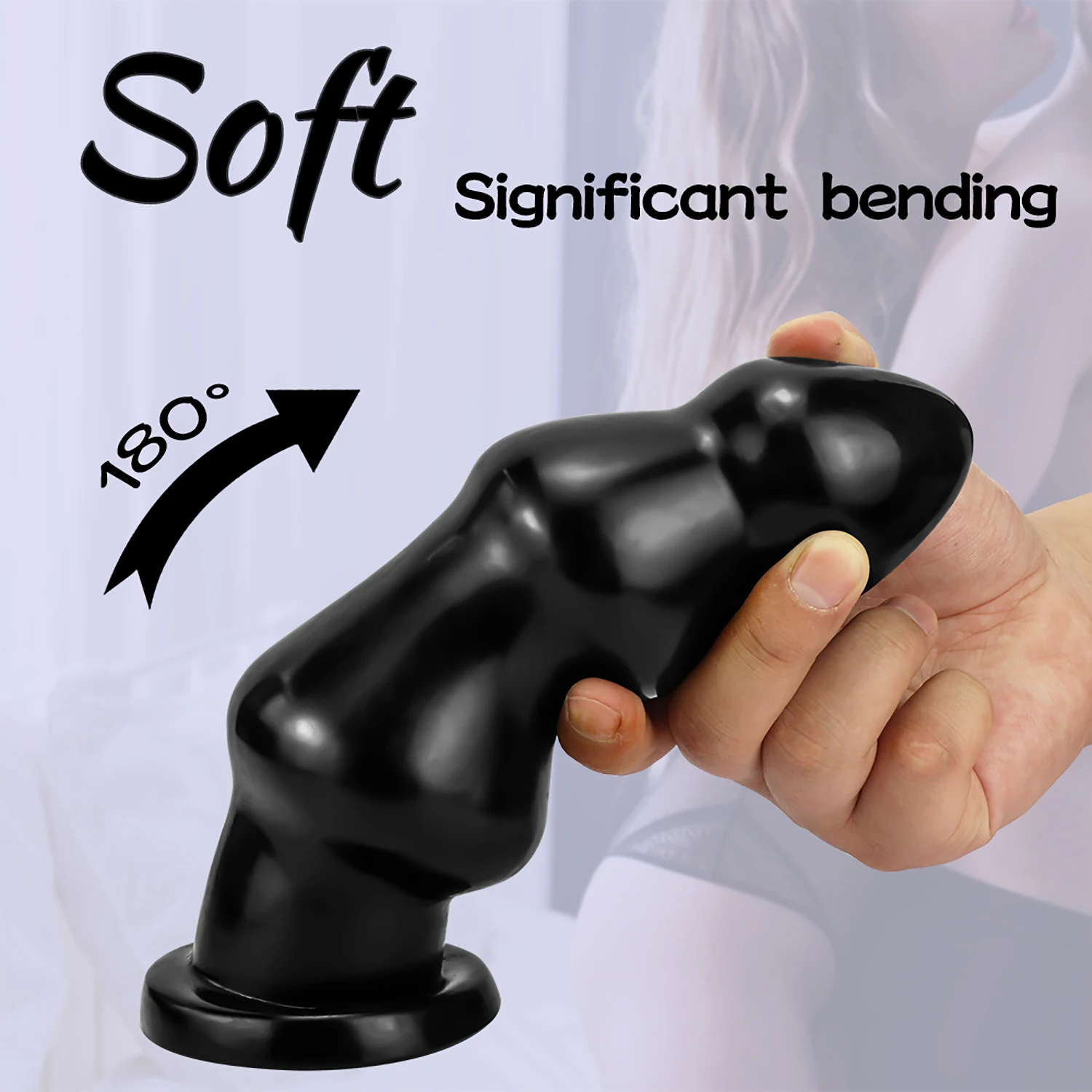 Sex Shop Oversize Anal Plug Dildo Stimulate Anus Vagina Unisex Butt Plug Soft Penis Anal Dilator Masturbator with Sucker Sex Toy