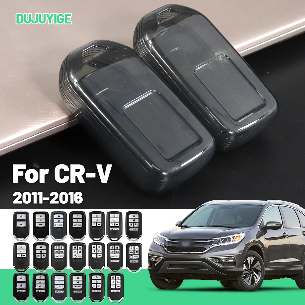 

Прозрачный чехол для ключей из ТПУ для Honda CR-V CRV 2011-2016, защитный чехол для брелока, автомобильные аксессуары 2012 2013 2014 2015