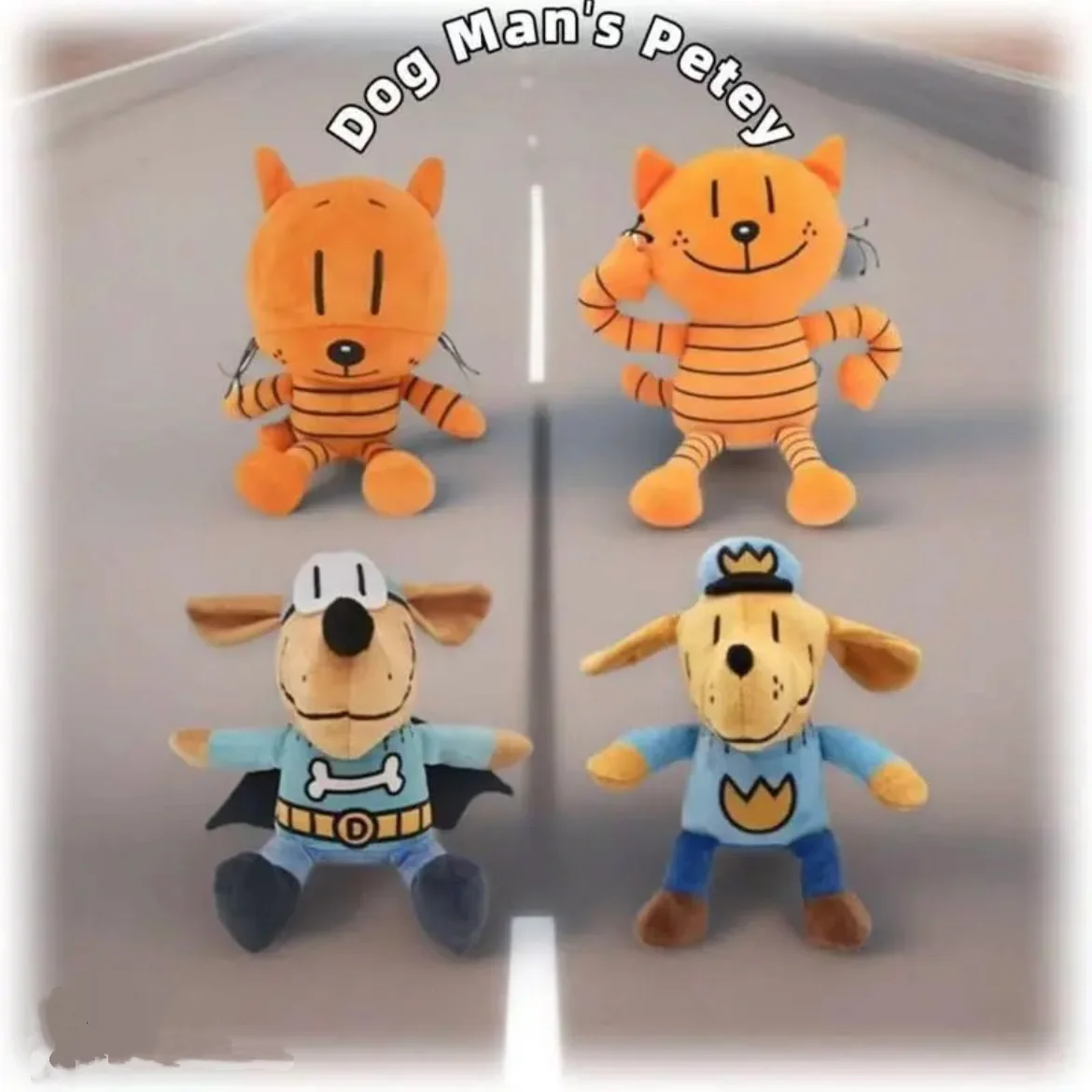 

New Arrivial Dog Man Plush Toy Petey Cat Stuffed Animal Soft Doll Cartoon Figure for Kids Boys Girls Children Birthday Xmas Gift