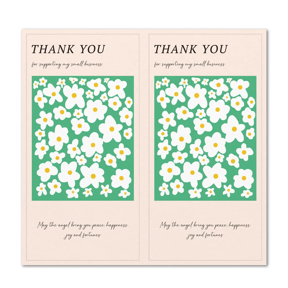 Новинка, стикеры в виде прямоугольных цветов с надписью Thank You, винтажная клейкая этикетка для упаковки подарочных коробок, декоративная гер...