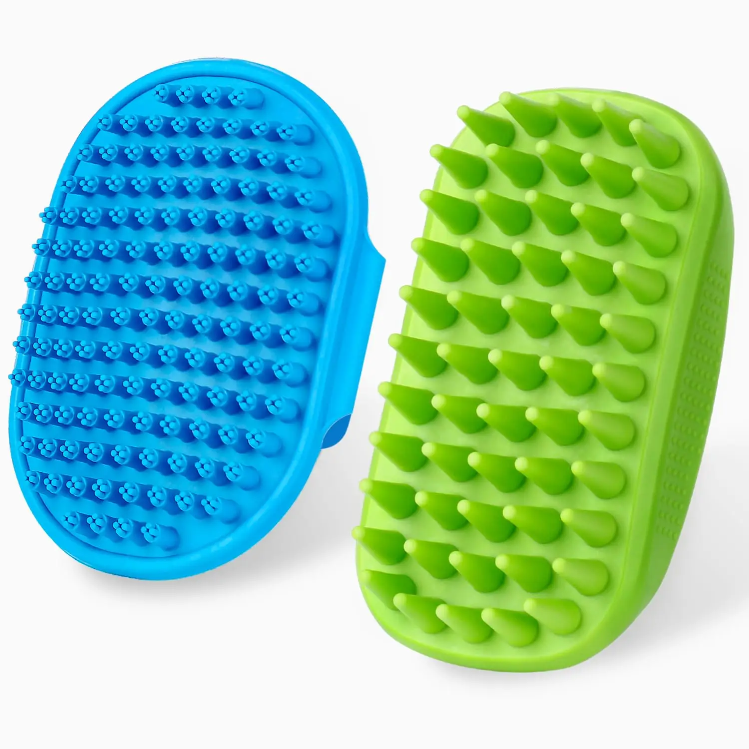 

2PCS Dog Bath Brush Comb Hair Removal Brush Pet Dog Cat Grooming Cleaning Glove Massage Pet Hair Care Tool Suitable for Pets Des