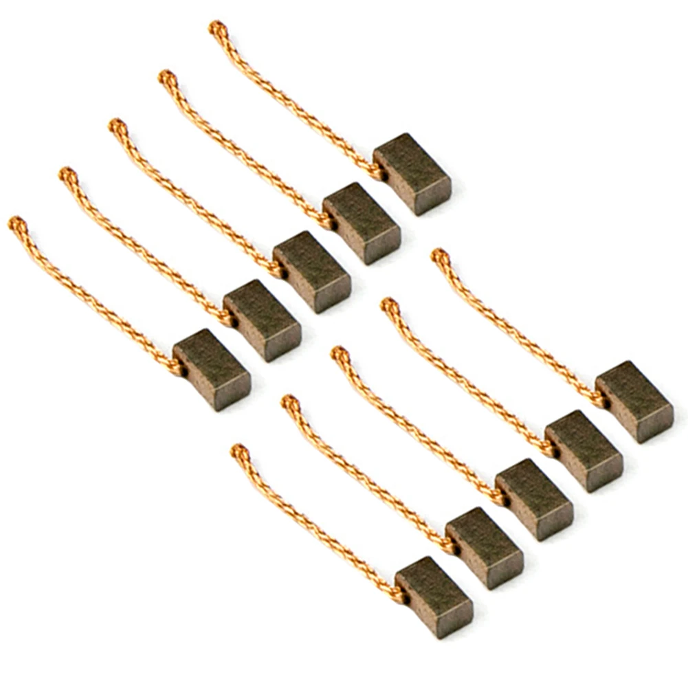 10pcs Carbon Brush Car Casement Motor Brush Copper 4x5x8mm Carbon Brushes For Automotive Casement Motors Electric  Power Tool