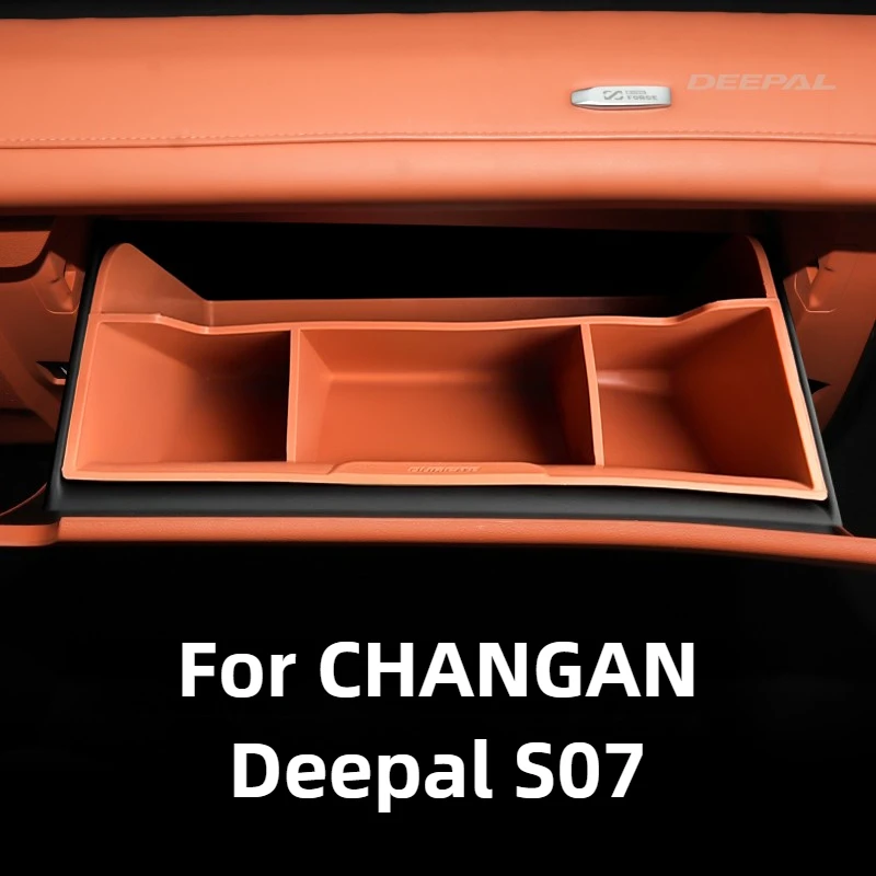 

Passenger Side Storage Box For CHANGAN Deepal S07 Accessories 2026/2025 Premium Silicone Partitioned Organizer 2023-2024