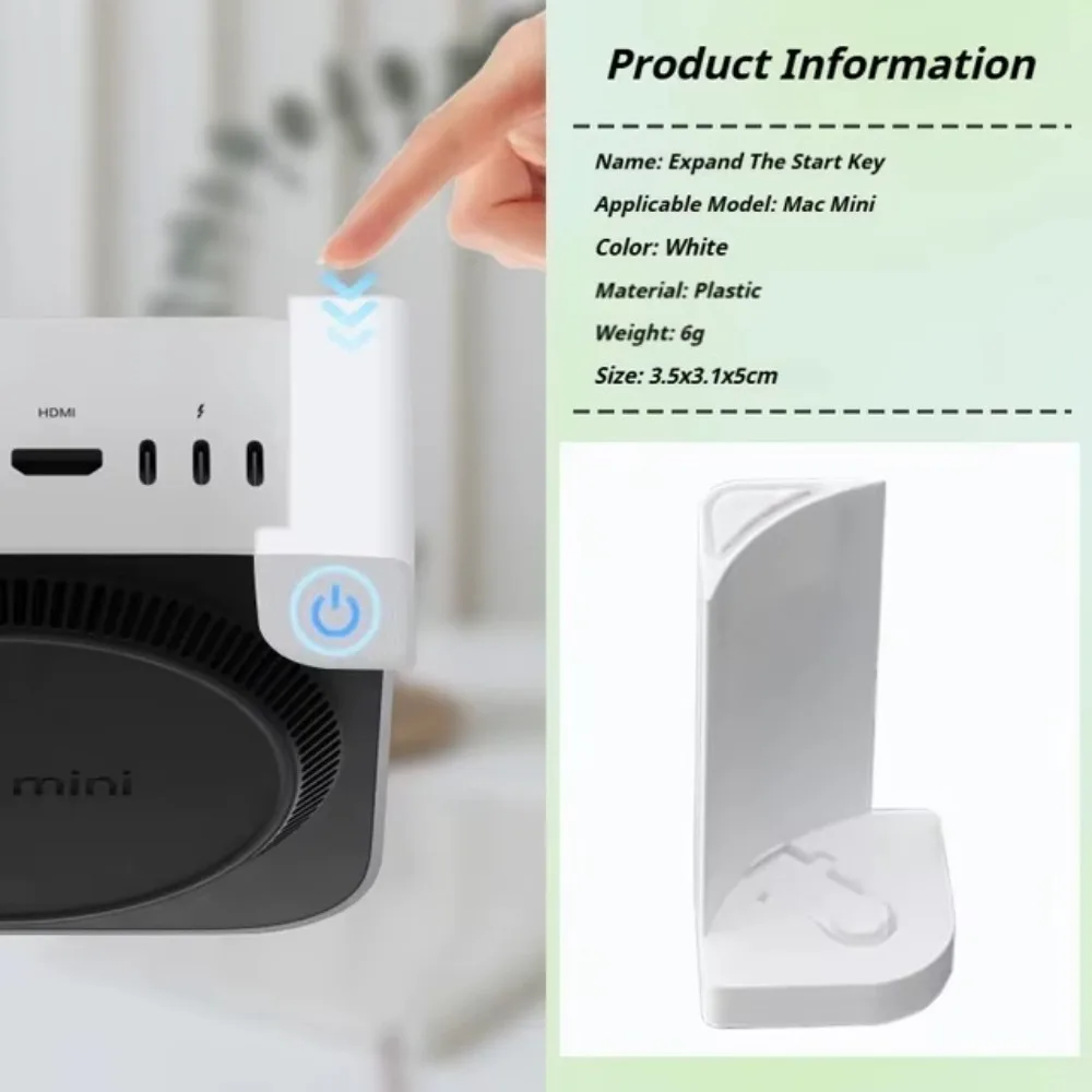 

с верхней кнопкой включения/выключения, легкий запуск и сброс, кнопочный переключатель для 3D-принтера, удобный, несколько цветов для Mac Mini M4/M4 Pro 2024