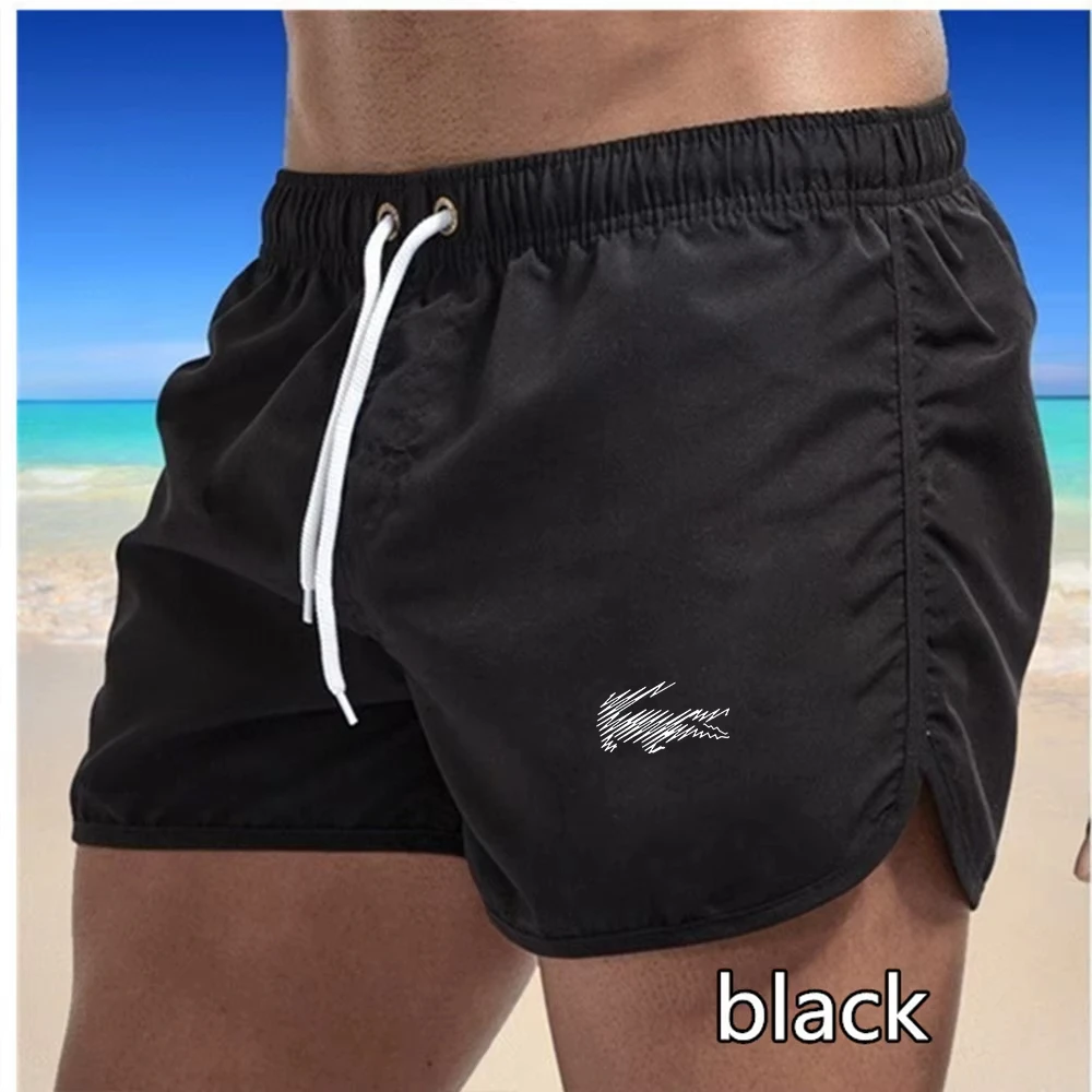 

2026 Men's Fashion Printed Swim Trunks, Quick-Drying and Breathable Beach Shorts, Swim Trunks with Drawstring Pockets