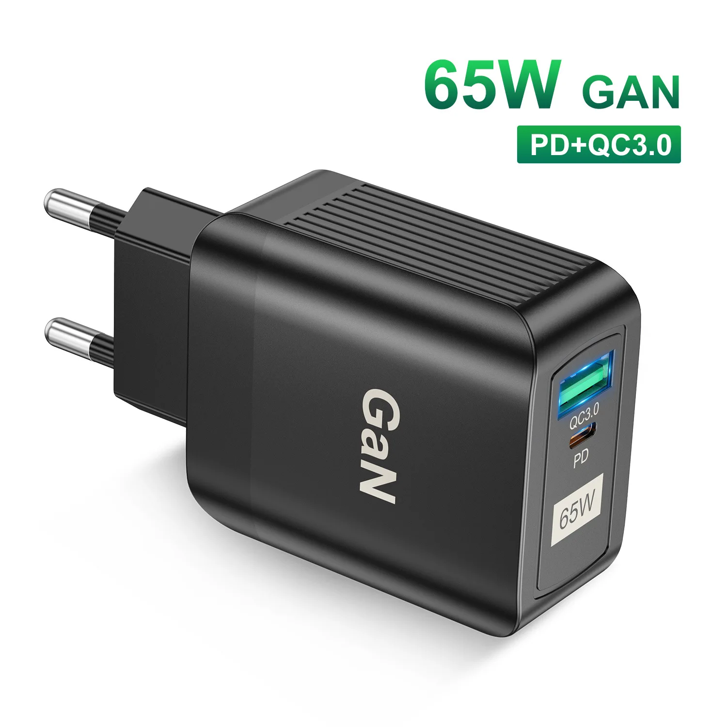 Luxmoc 65W GaN PD33W QC3.0 Fast Charge 9V 12V Fast Charge USB Type C Fast Charger Direct Charge USB Charger For iPhone Laptop