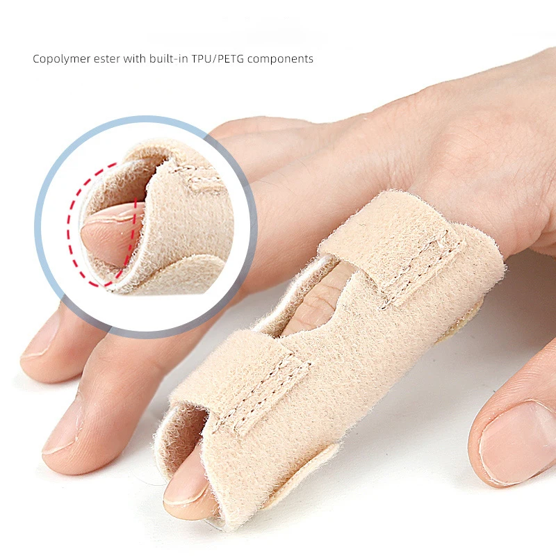 Finger Immobilization Strap Sleeve Self-Adhesive Adjustable Fixation Finger Splint Dislocation Fracture Finger Support Splint