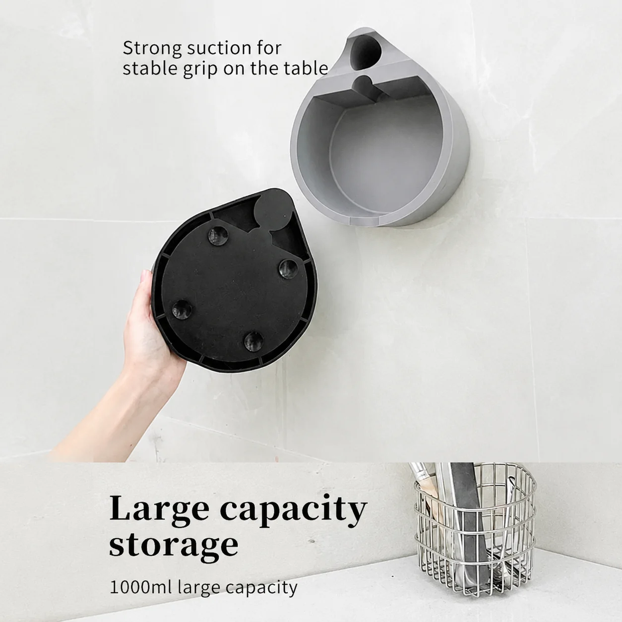 Espresso Knock Box Silicone Coffee Grounds Container Large Capacity Heat Resistant Quiet Shock Absorbing Home Barista Tool 1pc
