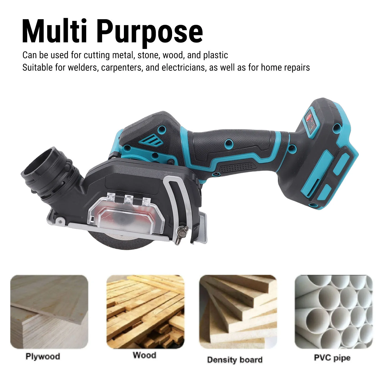 

Small Circular Saw 3 Inch 800W 19000RPM Brushless Motor Cordless Cut Off Tool for Home Repair Cordless Small Circular Saw