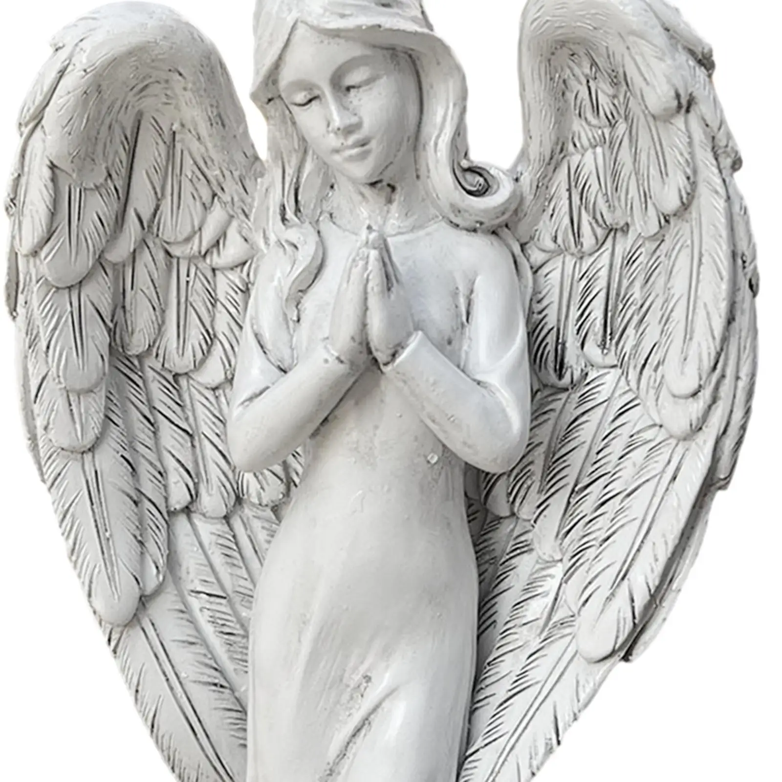 Angel Ornaments Garden Resin Hand Painted Figurine Decoration Sculpture for Lawn Yard Patio