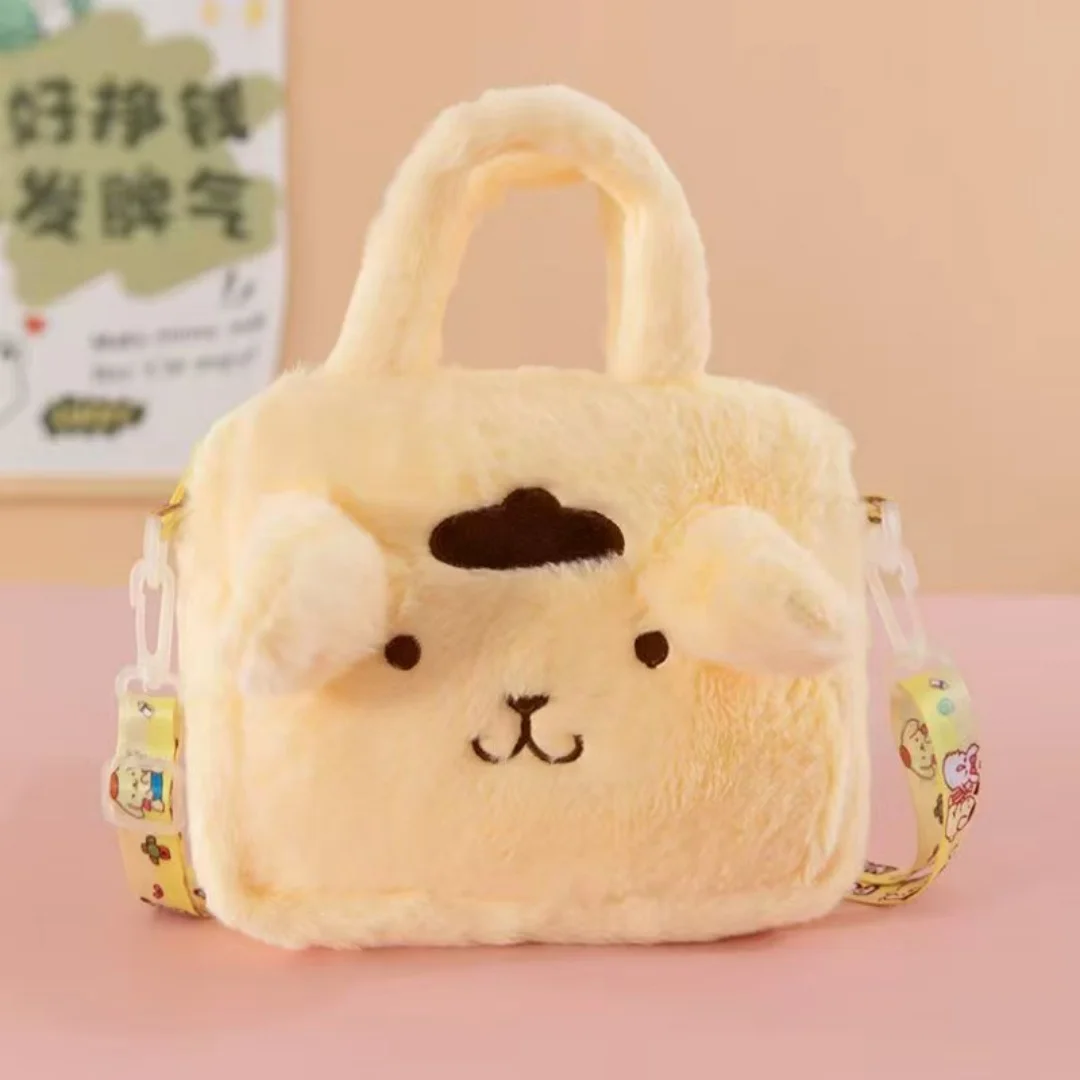 Anime Sanrio Kuromi Capybara Handtasche My Melody Cinnamoroll Plüsch-Kosmetiktasche Hello Kitty Reise-Aufbewahrungstasche Damen Spielzeug Geschenke – Detail 9