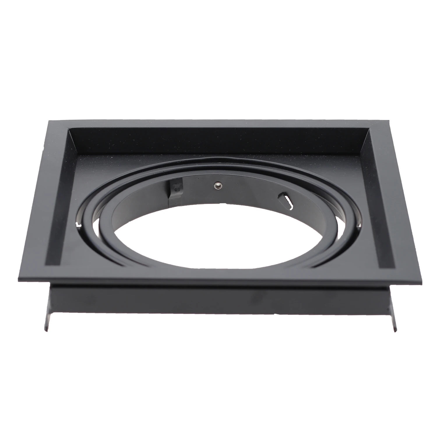 GU10 MR16 recessed frame white Black 360°Adjustable Aluminum Iron Cut Out 155mm Fixture Frame