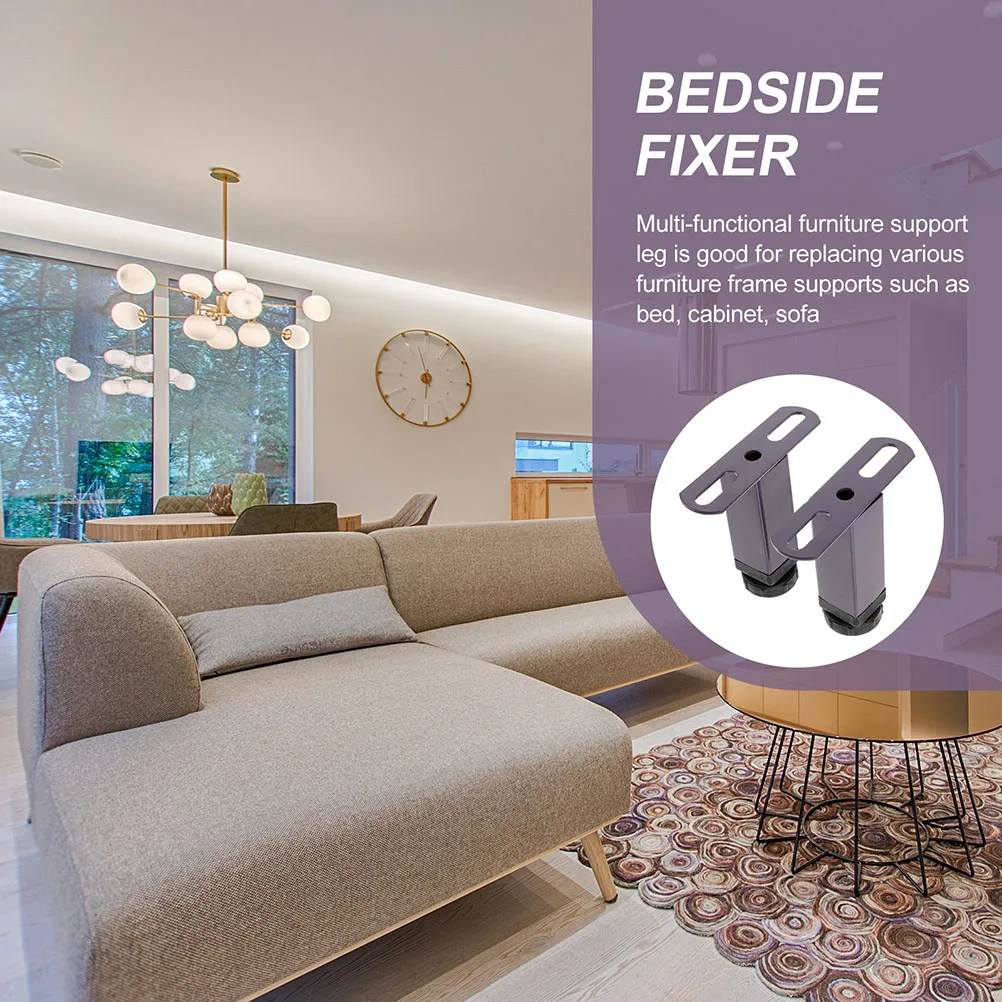 

1 set Adjustable Bed Frame Support Legs Sturdy Iron Replacement Strong Load Bearing Durable Mattress Slats Stable Bed Ribs Under