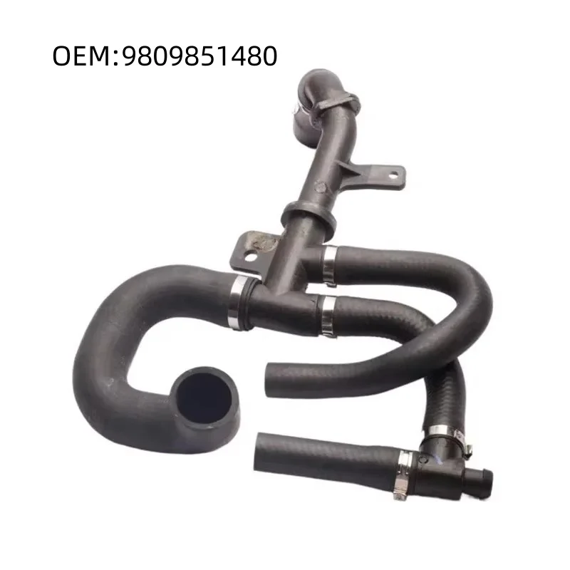 

9809851480 For cooling water outlet pipe for peugeot 301 2008 16v Car downpipe four-way pipe