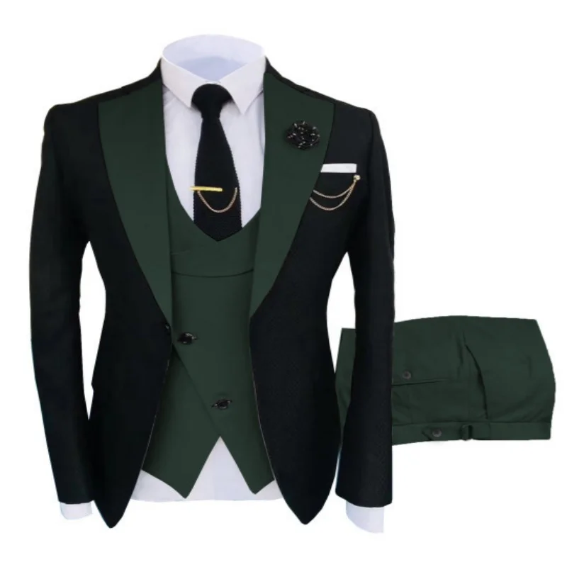 

L009 Mixed color suit cross-border business suit formal suit groom banquet wedding dress groomsmen suit men's suit three-piece s