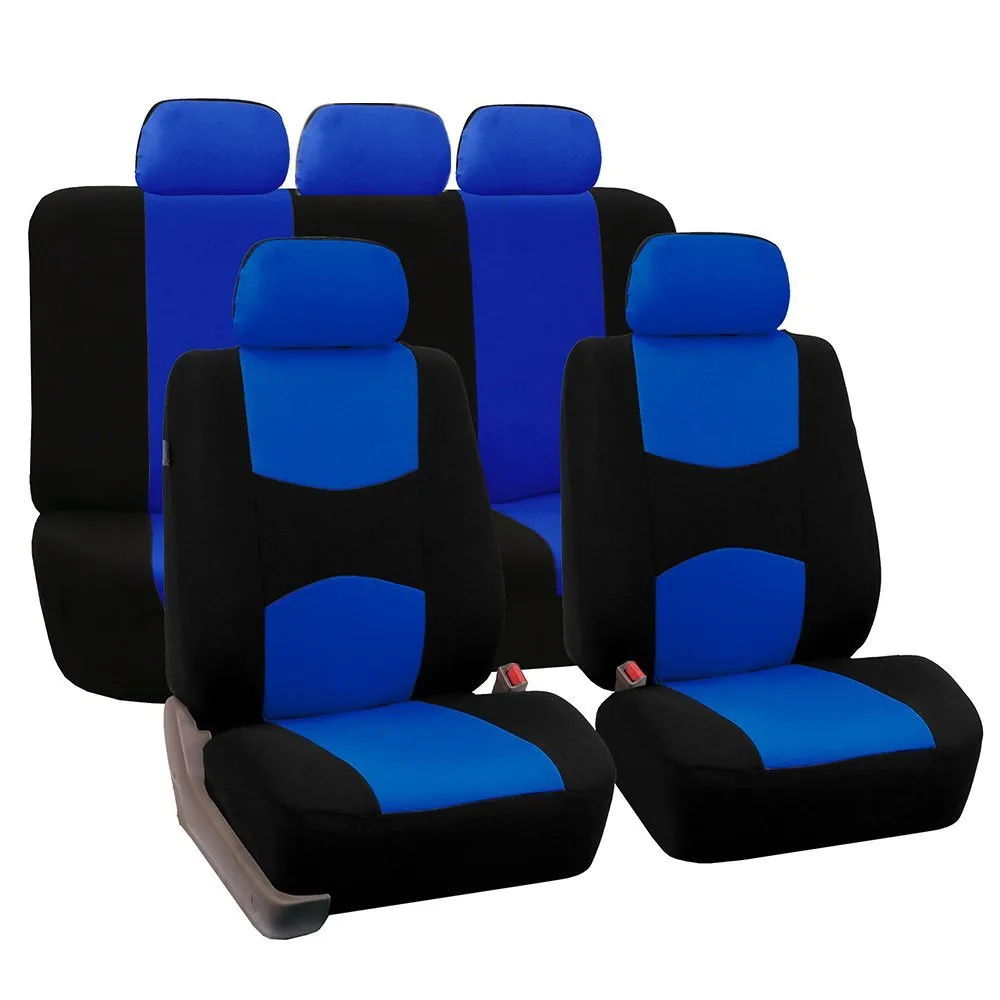 New Design Universal  Car Seat Protector Cover Full Set Fabric Car Seat Covers