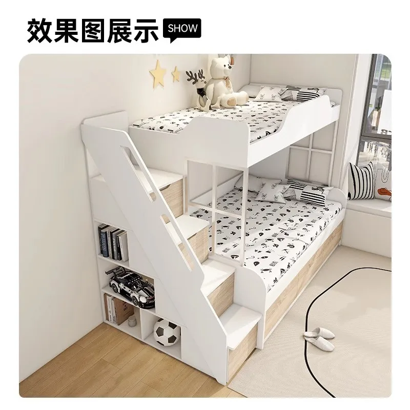 Armadietto con gradino in legno massello vendita singola armadio per scale letto per madre e bambino letto per bambini armadio di stoccaggio multifunzionale può b