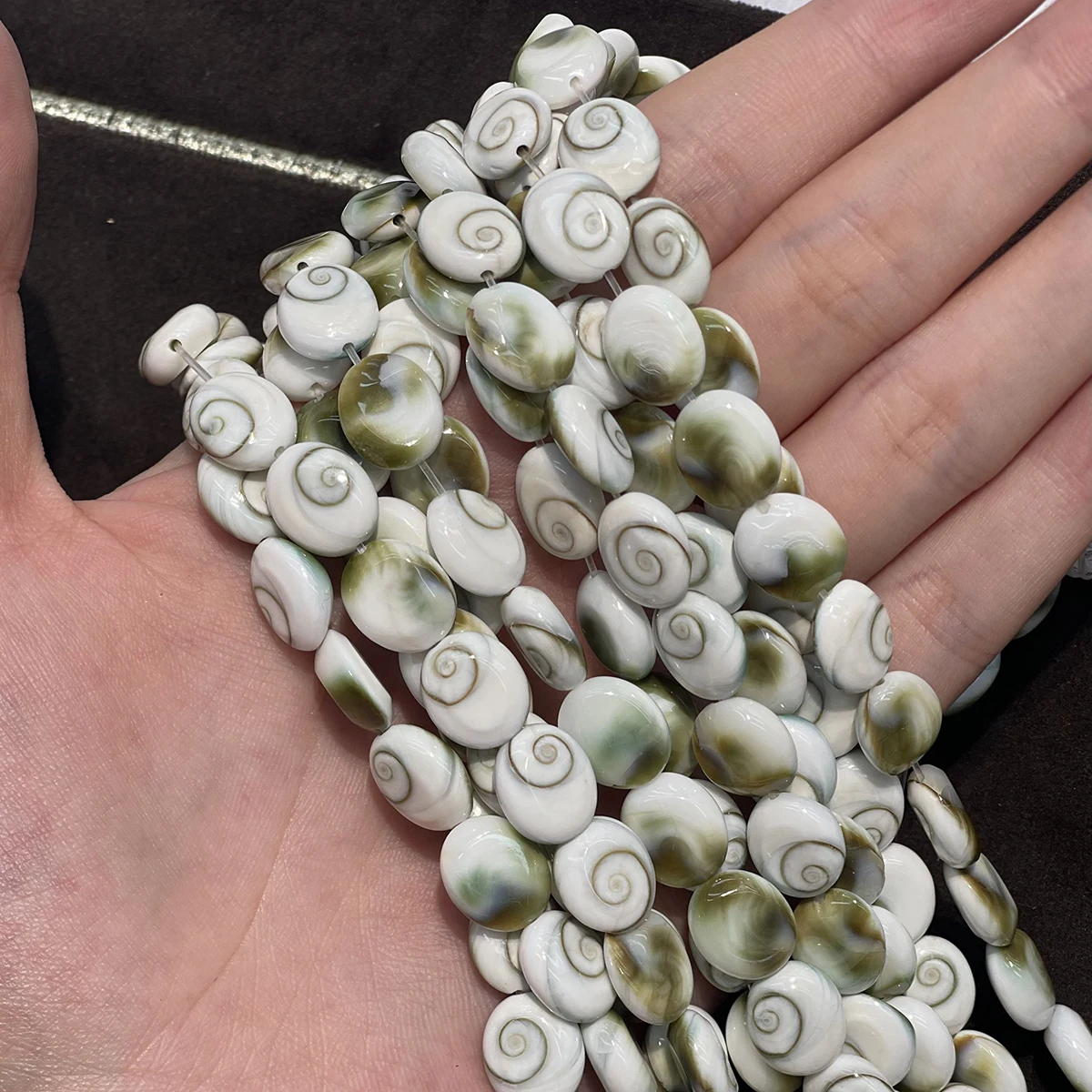 10x11mm Sun Shell Through-Hole Beads Natural Shell Semi-finished Beads for Jewelry Making DIY Necklaces Bracelets Accessories