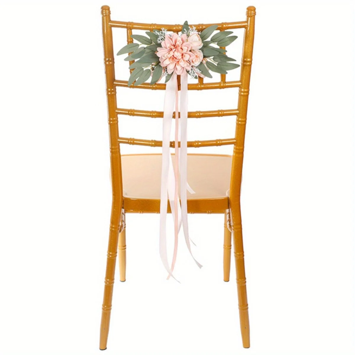 

4 件套 Wedding Aisle Decorations Artificial Flowers for Wedding Ceremony Party Chair Decor with Artificial Flowers for