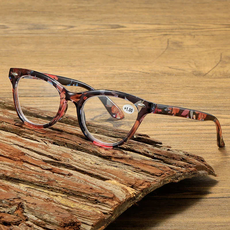 النساء الربيع المفصلي خفيفة الوزن طويل النظر القراء النظارات سيدة القط العين نظارات للقراءة عالية الجودة مع الديوبتر + 100 إلى + 400