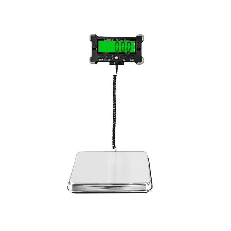 PS21 Digital Scale 200KG 120KG Electronic Postal Stainless Steel Floor LCD Backlight Display Portable Shipping