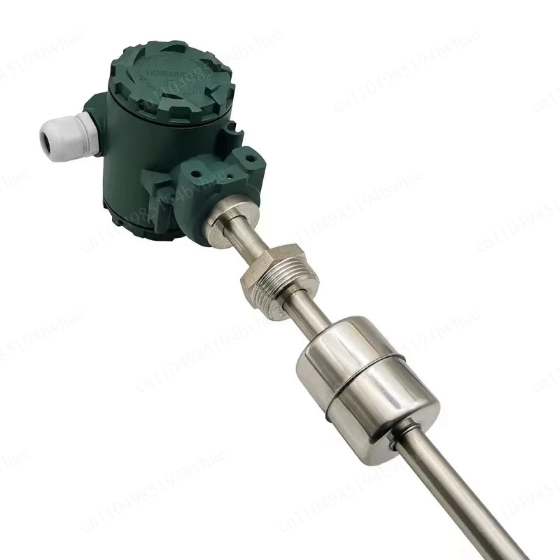 Insertion type magnetic water level gauge stainless steel sensor 0-1500MM 4-20mA