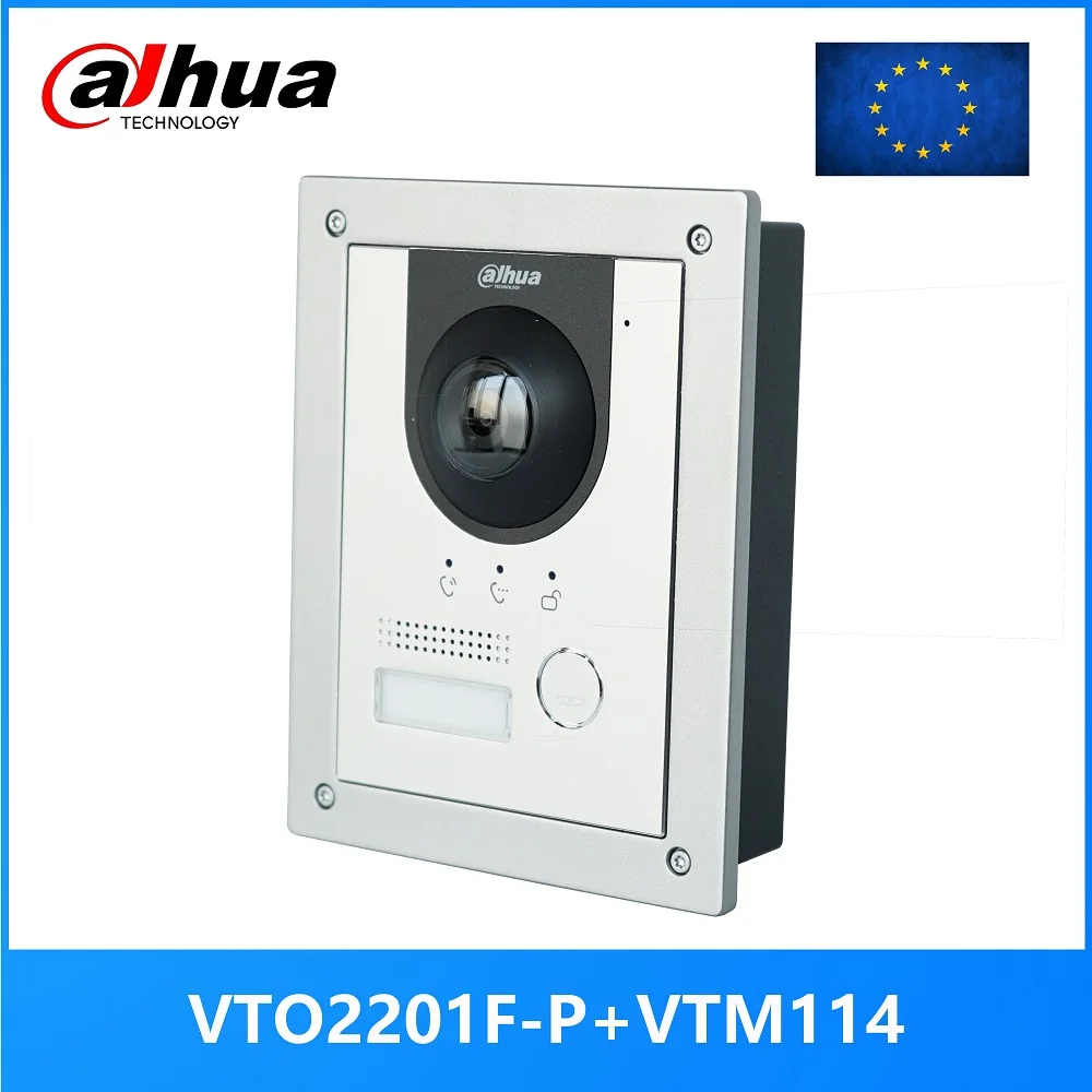 Dahua Multi-language VTO2202F-P-S PoE(802.3af) IP Metal Villa doorbell ,Door Phone,doorbell,IP Video Intercom, call to phone app