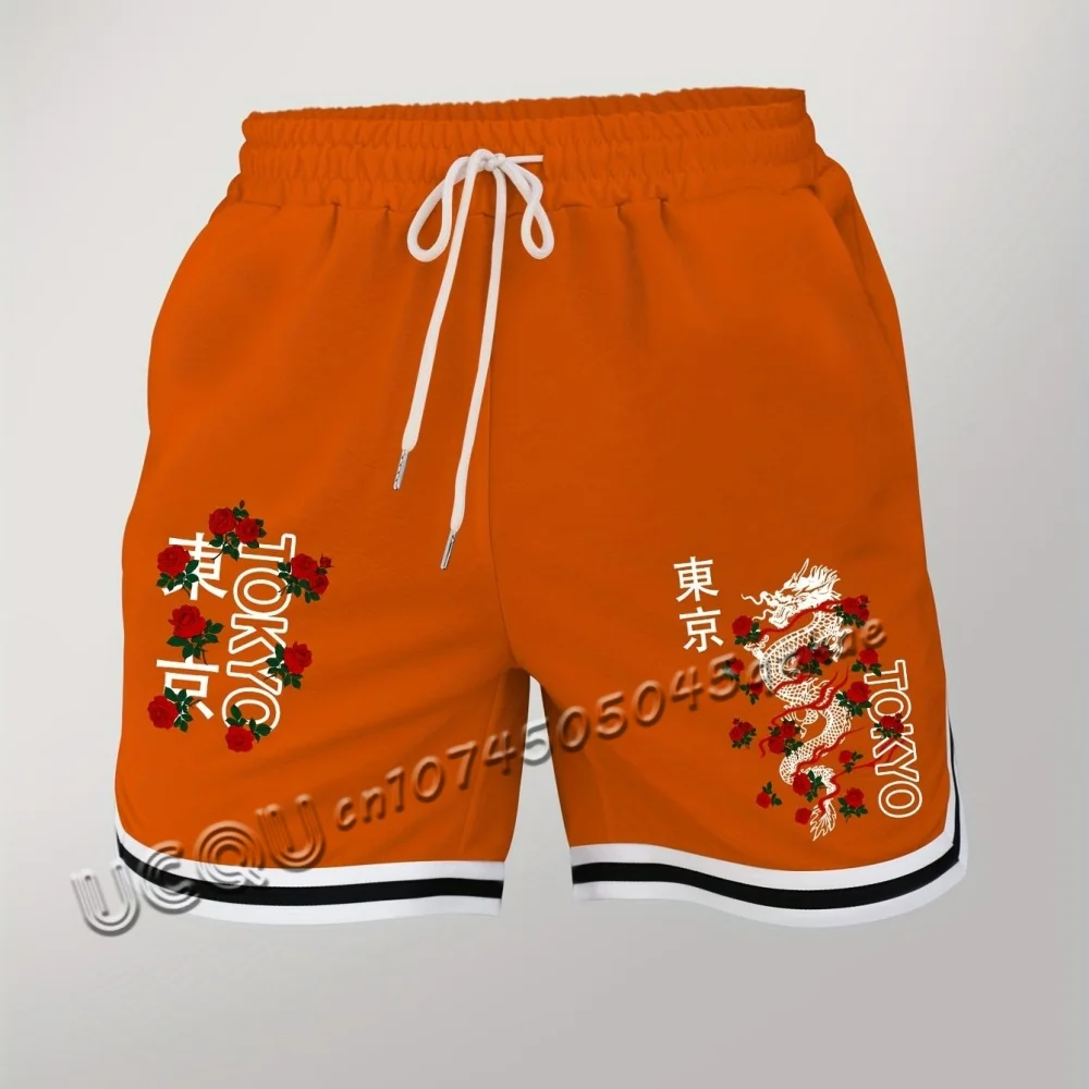 TOKYO  flowers Print Women and men American Short Pants casual outdoors Short slady Seaside Casual Shorts Women Clothing