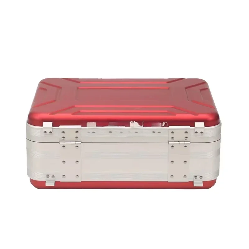 Boîte à outils portative en alliage d'aluminium, boîte de rangement d'outils de documents