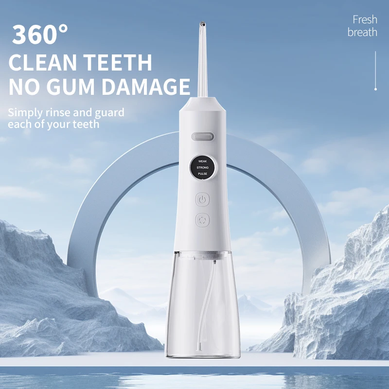 IPX7 Waterproof Cordless Rechargeable Water Flosser, Portable Electric Oral Irrigator for Teeth Jet Cleaning & Oral Care
