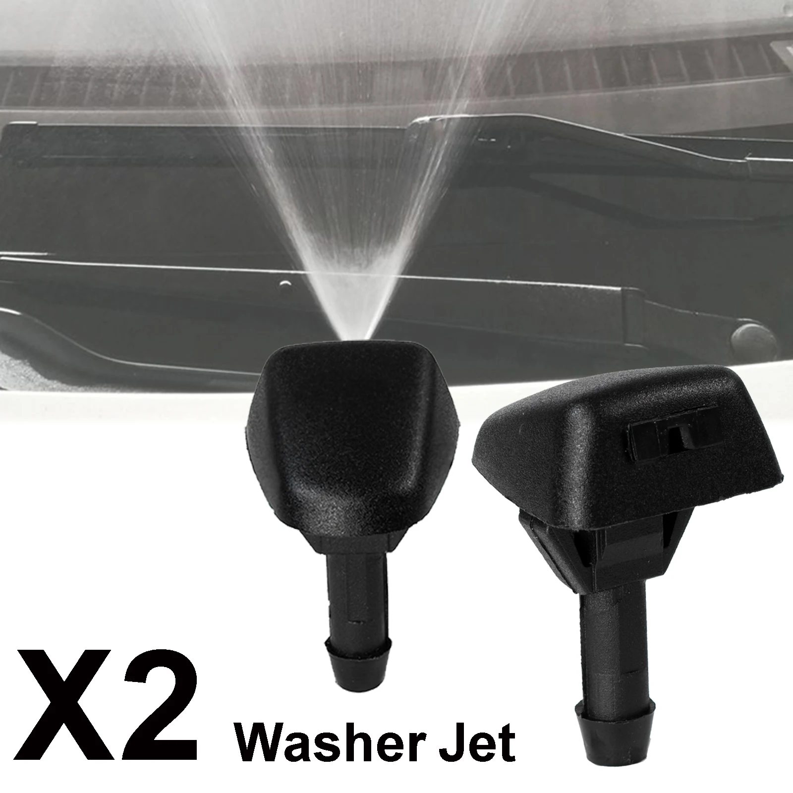 2Pcs/Set Front Windscreen Wiper Washer Jet Nozzles For Volvo C30 V40 S40 V50 C70 S70 S80 XC70 XC90 OE#30655605 7845009010