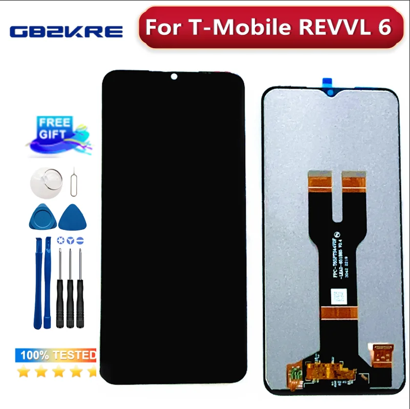 

6.52" For T-Mobile REVVL 6 5G LCD&Touch Screen Digitizer REVVL 6 6X TMAF025G Display Screen Accessories Assembly Replacement