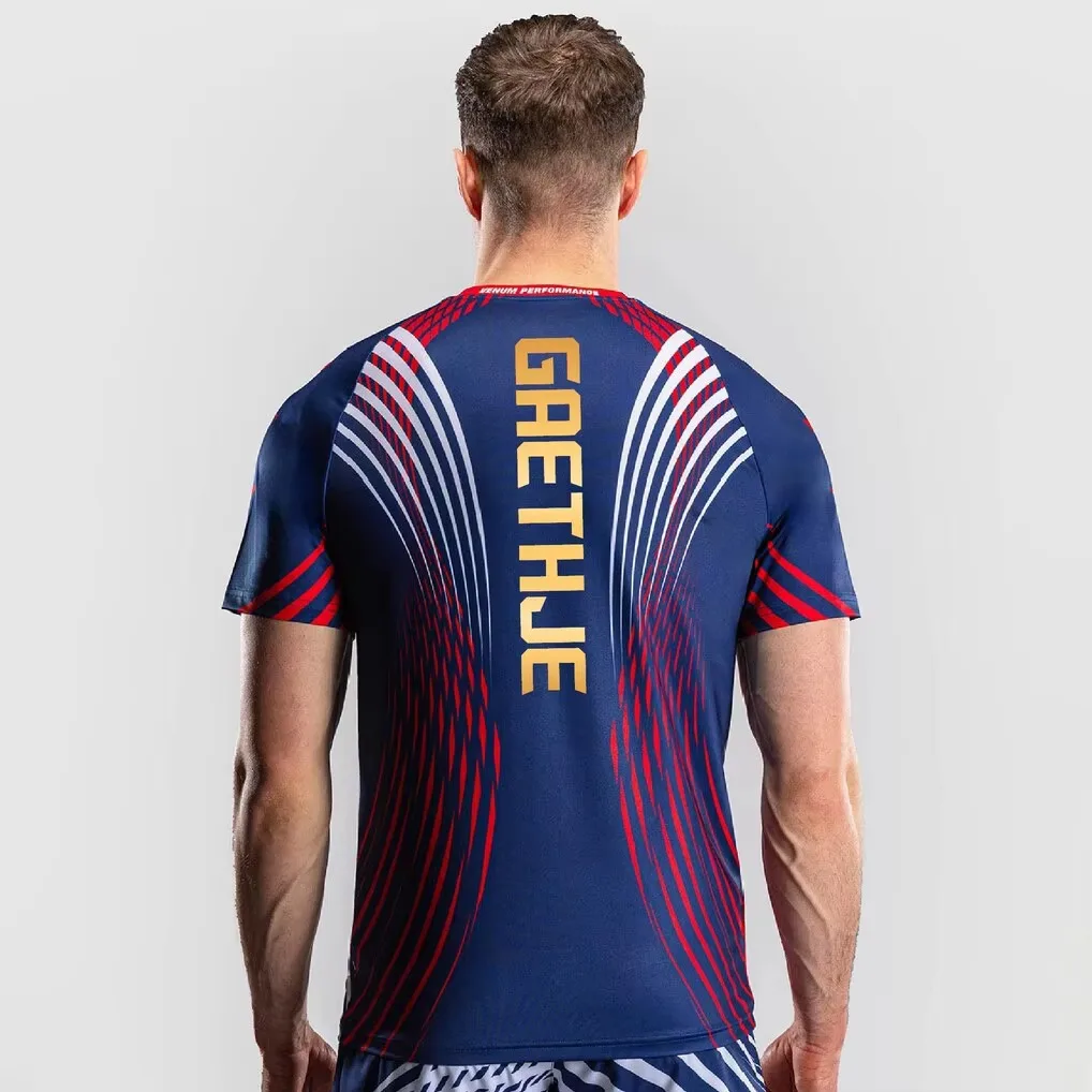 Sommer Chandler Übergroßes Schnelltrocknendes Atmungsaktives T-Shirt für Sport Streetwear Familien-Matching Freedom 250 Fight Night Walkout Trikot – Detail 15