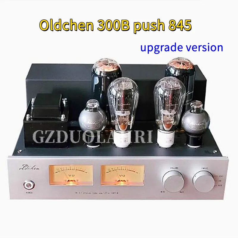 

Oldchen 300B push 845 22W*2 tube Amplifier,Single-Ended Class A 300B 6SN7 Driver Flagship Lamp Amp,