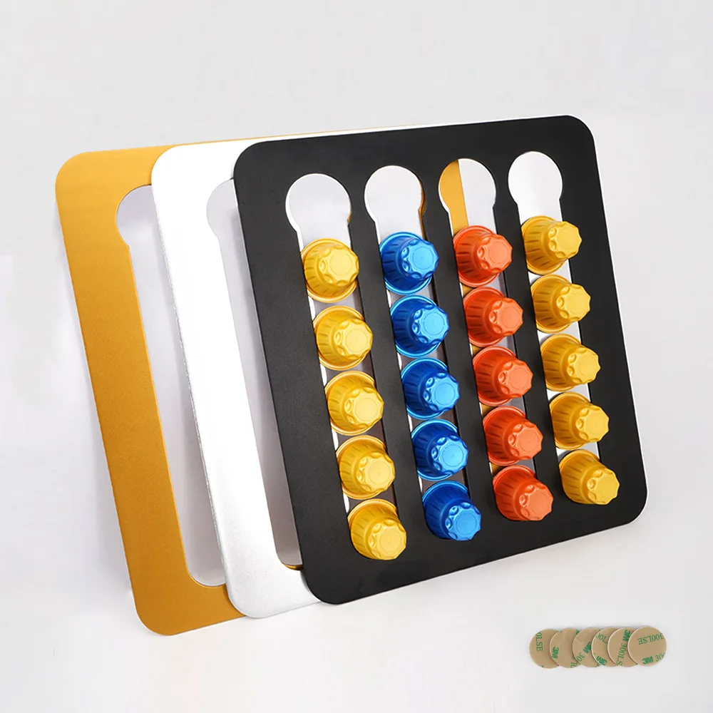 

24pcs 40pcs New Coffee Capsule Cafe Pod Holder Storage Drawer Coffee Capsules Organizer Nespresso Capsules Rack Holder Shelf