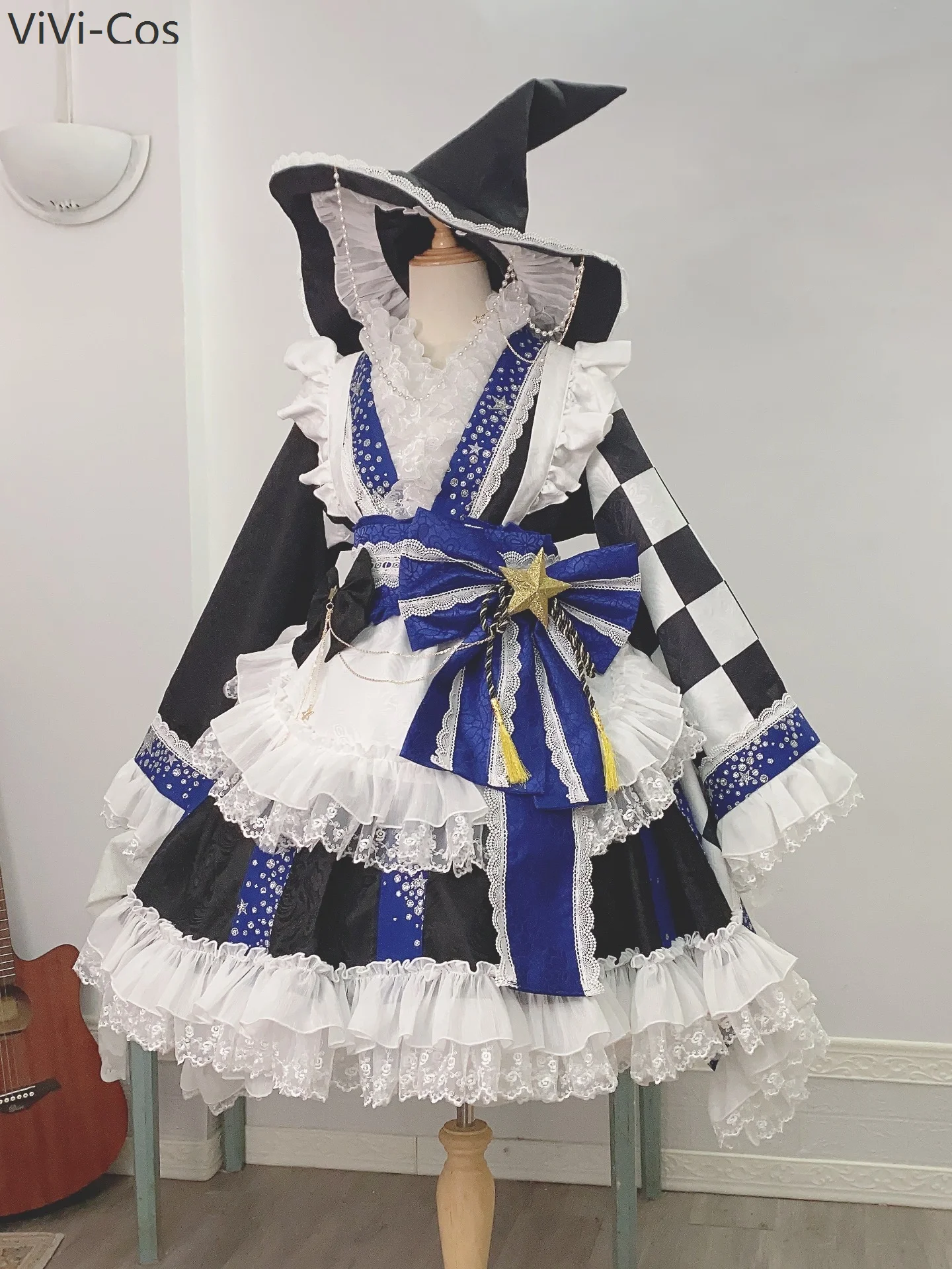 Touhou Project Kirisame Marisa Customize Dress Cosplay Costume Cos Game Anime Party Uniform Hallowen Play Role Clothes Clothing