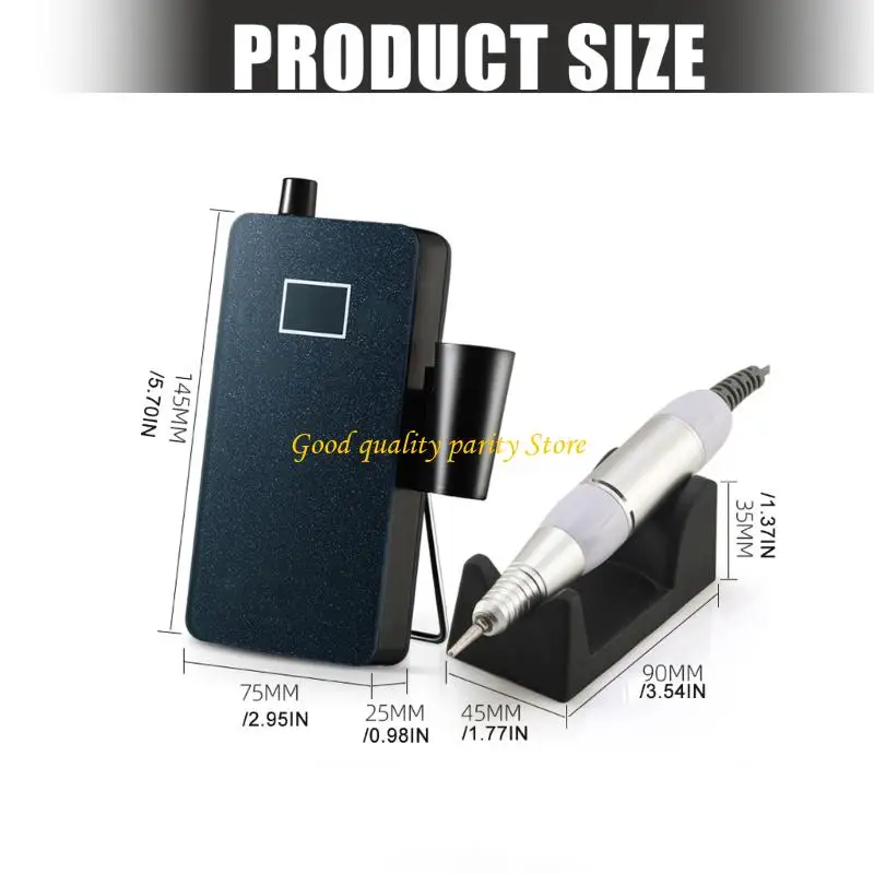 M4YA Niskoszumowa szlifierka do paznokci Polerka do paznokci z wytrzymałym panelem dotykowym