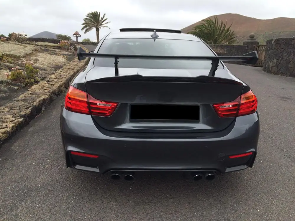 سبويلر جناح السيارة M4 من ألياف الكربون لسيارة BMW M4 كوبيه 2-Door 14-19