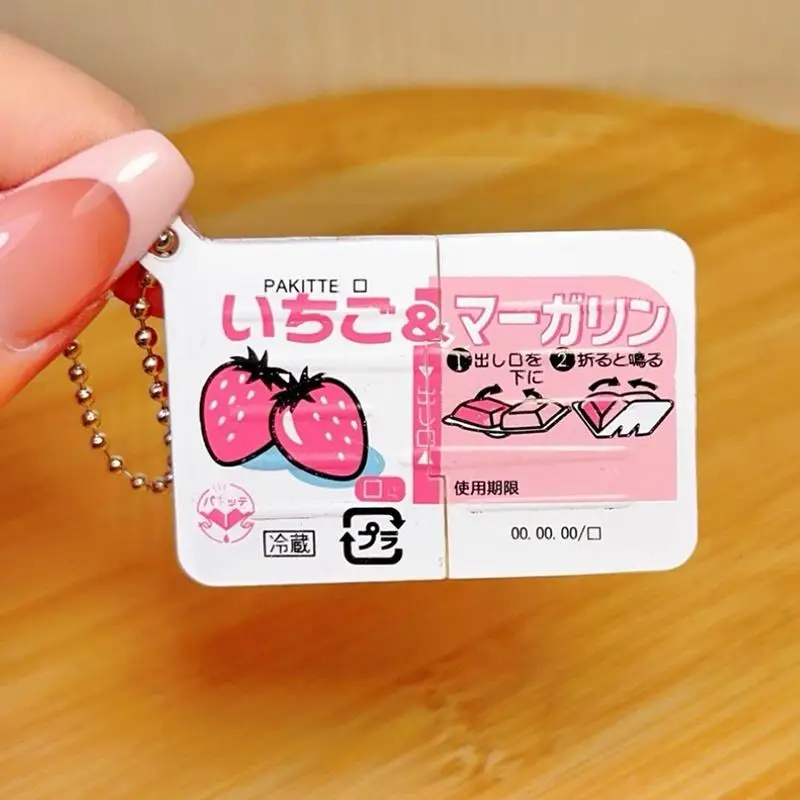 ^1pc Mainan Fidget Mini Jam Snap Mainan Fidget Bertema Makanan Gantungan Kunci Bertema Selai Realistis Untuk Mengurangi Stres Anak-Anak Dewasa Dekorasi Tas