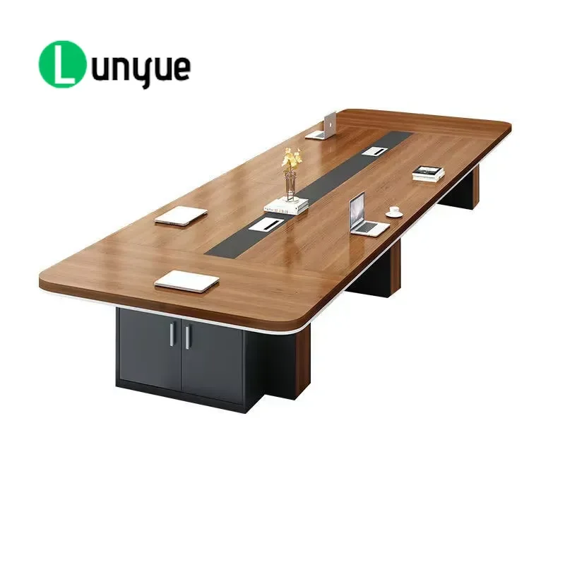 Modern Rectangular Conference Table Office Meeting Negotiation Desk for Team Discussions Business Workspace Furniture