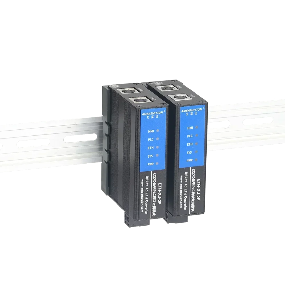 وحدة إيثرنت محول RS232 إلى ETH لنقل المنفذ التسلسلي XINJE XC/XD/XL PLC 6TCP 6UDP ETH-XJ-2P