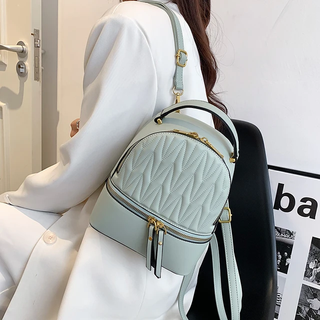 High Quality New School Bags for Teenager Girls Shoulder Bag Designer Pu Leather Women Small Packpacks Fashion Ladies Travel Bag AliExpress 1524