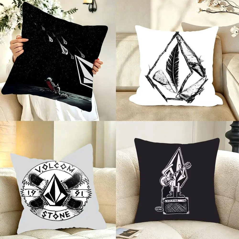 Volcom Brand Sport Volcom Cushion Cover Bedroom bed reading backrest cushion Festive plush holiday Soft plush throw