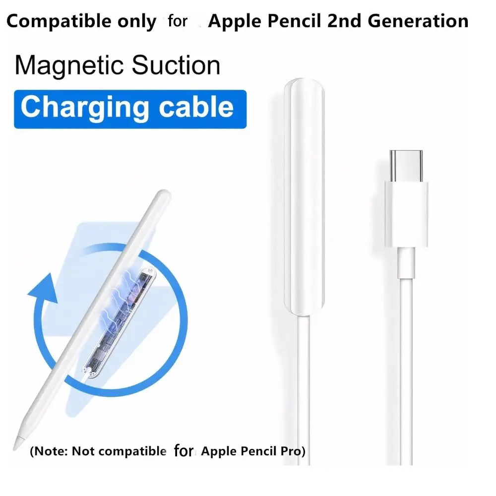

Wireless Charging Stylus Pen Charger Fast Charging Professional Power Adapter Type-C Pencil Charging for Apple Pencil 2 2nd